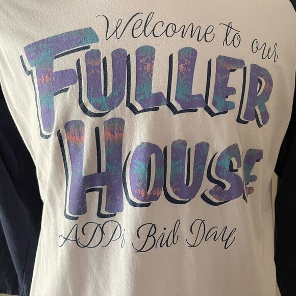 Alpha Delta Pi Bid Day T-Shirt Size Large Adpi Sorority Fuller House Shirt - Picture 5 of 10